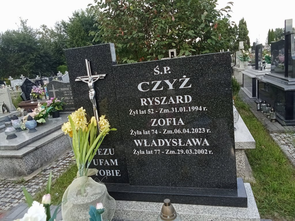 Zofia CZYŻ 1948 Tomaszów Lubelski - Grobonet - Wyszukiwarka osób pochowanych