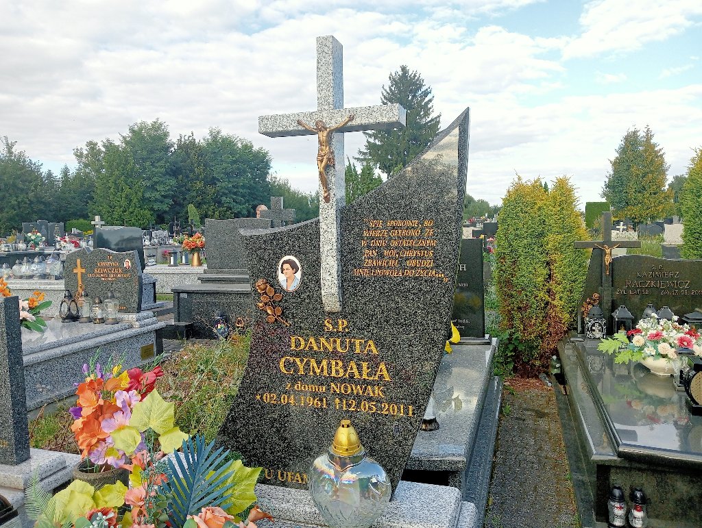 Danuta CYMBAŁA 1961 Tomaszów Lubelski - Grobonet - Wyszukiwarka osób pochowanych