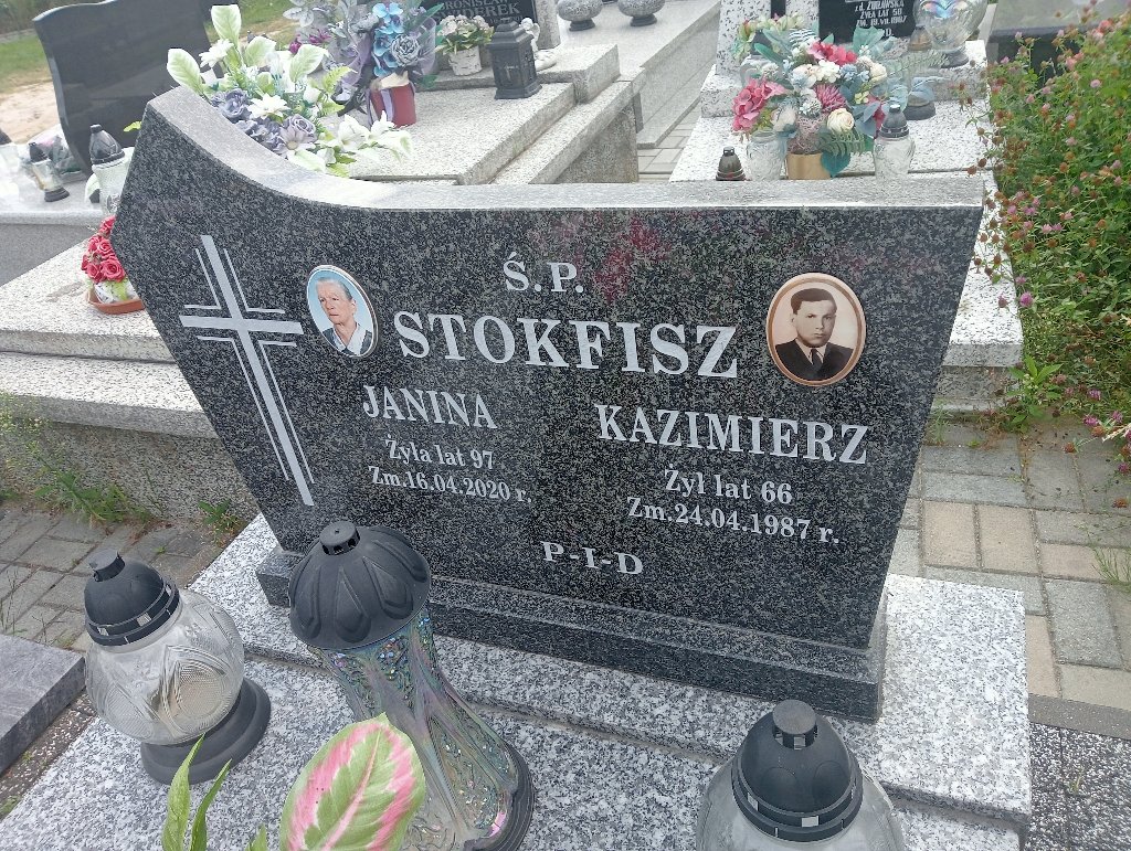 Janina STOKFISZ 1923 Tomaszów Lubelski - Grobonet - Wyszukiwarka osób pochowanych