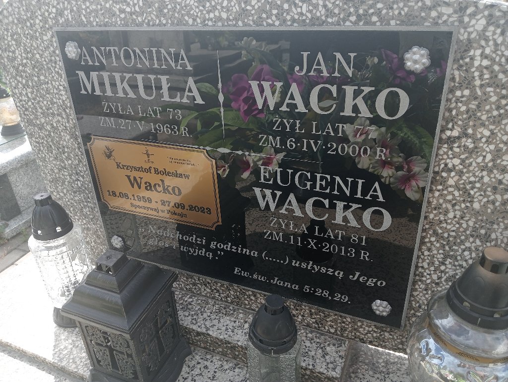 Jan WACKO Tomaszów Lubelski - Grobonet - Wyszukiwarka osób pochowanych